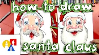 How To Draw Santa Clauss Face [upl. by Almeda]