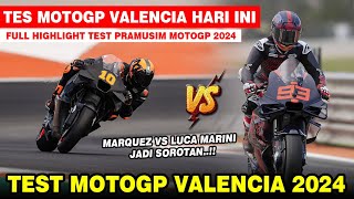 TEST MOTOGP VALENCIA HARI INI  FULL HIGHLIGHT TES MOTOGP VALENCIA 2024  HASIL TES MOTOGP HARI INI [upl. by Anuhsal]