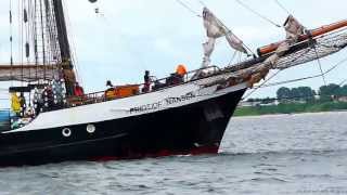 3 Mast Segler Fridtjof Nansen Begegnung auf der Ostsee in Höhe Grossenbrode Ostseeküste Schleswig [upl. by Novihc]