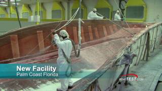 Meridian Yachts Factory Tour Part 2  How the boats are built  By BoatTestcom [upl. by Burny]