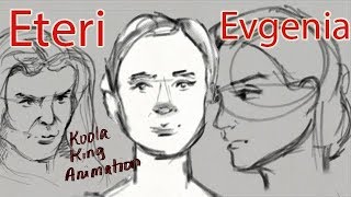 Evgenia vs Eteri 20182019  The Encounter Animation Женя Медведева [upl. by Eneli]