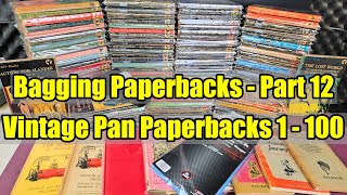 Bagging Books Part 12  Vintage Pan Paperbacks  Part 1  Number Only Series 1 to 100 [upl. by Joseph]