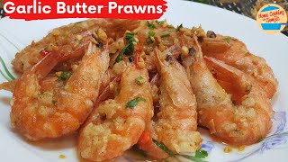 7 Mins Garlic Butter Prawns  Garlic Butter Shrimp for Family [upl. by Emoraj]