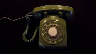 green rotary phone ringing [upl. by Yelnoc]