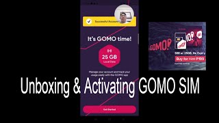 HOW TO ACTIVATE GOMO SIM W25GB NO EXPIRY DATA [upl. by Infield699]