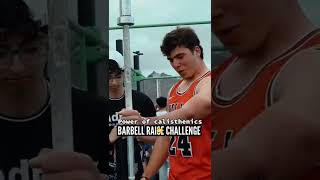 BARBELL RAISE CHALLENGE 🫵🏿 [upl. by Cosimo]