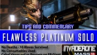 FLAWLESS PLATINUM SOLO  Turian Cabal Vanguard  No Deaths No Consumables Used  Guide [upl. by Nara]