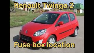 Renault Twingo 220112013 Fuse box location [upl. by Ynttirb395]