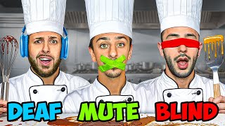 Blind Deaf and Mute Baking Challenge [upl. by Warthman]