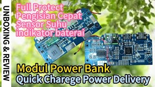 Review modul power bank QC 30 PD 30 sensor suhu [upl. by Lokkin739]