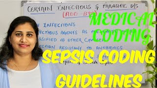 ICDSEPSISSEVERE SEPSISSEPTIC SHOCK CODING GUIDELINESENGLISHMEDICAL CODING SESSION 4 [upl. by Berlinda]