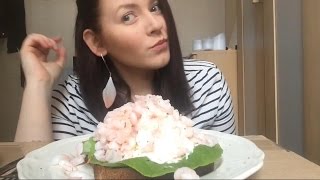 Toast Skagen  ASMR Relaxing Eating Sounds [upl. by Rome]