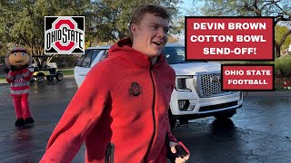 Devin Brown 33 Ohio State QB  Cotton Bowl SendOff ohiostate ohiostatefootball buckeyenation [upl. by Allianora131]