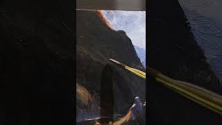 Creating Depth in a Little Painting oilpainting landscapepainting newzealand [upl. by Suqram286]