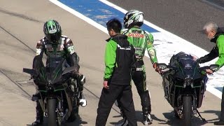 2015 Kawasaki Ninja H2R amp H2 Demo Run in Suzuka [upl. by Lemrac]