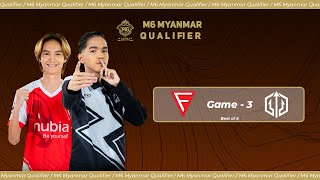 Game  3 FALCON ESPORTS vs ZINO ESPORTS  M6 Myanmar Qualifier [upl. by Odlaner]