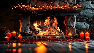 Cozy Fireplace with Burning Logs and Crackling Fire Sounds Perfect for Deep Sleep and Relaxation [upl. by Amarillas931]