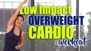 Low Impact OVERWEIGHT Cardio Workout 100kgs above  Joanna Soh [upl. by Novyar815]