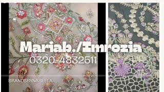 Designer suitPakistani designer suitMariab festive collectionimrozia festiveMARIABOfficial [upl. by Yarak981]