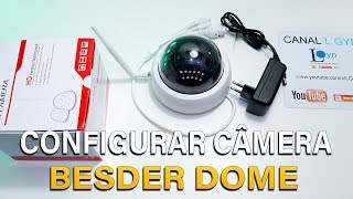 COMO CONFIGURAR CAMERA IP SEM FIO WIFI FULL HD 1080P BESDER DOME [upl. by Notsle574]