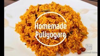 How to prepare Homemade Puliyogare Recipe  Tamrind Rice Recipe  Snkfooding [upl. by Louth208]