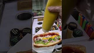 Subway Sandwiches POV Meatball amp Pepperoni With Mustard [upl. by Bridge]