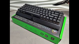 Razer BlackWidow V3 Mini 65 Gaming Keyboard Unboxing  ASMR [upl. by Aenit226]