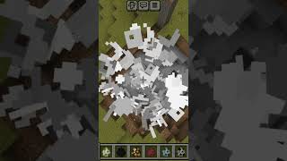 TNT downwards mcpe minecraft gaming [upl. by Eenej]