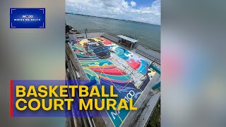 Mural ni Kyrie Irving sa basketball court sa La Union agawpansin  MukhaNgBalita [upl. by Opaline417]