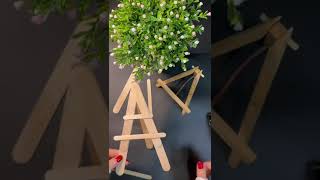 DIY Popsicle Stick Easel 🎨👩‍🎨diy handmade [upl. by Omle513]