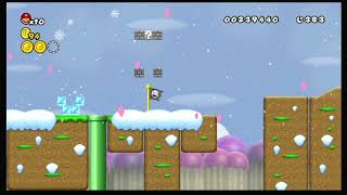 NSMBW custom level  ShyGuy snow fest [upl. by Cordalia232]