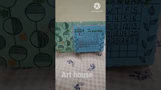 How to make calendar at home ll desk calendar Diy calendar 2024shorts [upl. by Amle]