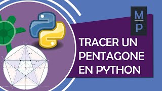 Python  Tracer un pentagone régulier avec la libraire Turtle [upl. by Kobi]