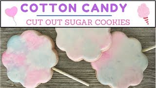 Cotton Candy No Chill No Spread Cut Out Sugar Cookies [upl. by Fosque]