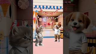 do you like ice cream vanilla or strawberry  cat cutecat trendingshorts dog [upl. by Dean]