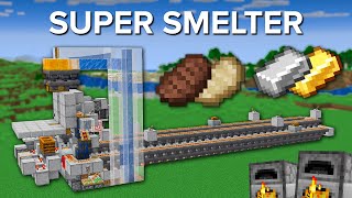 Minecraft Best Super Smelter  64 Items in 30 Seconds [upl. by Ano]