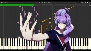 Macross Delta  Ikenai Borderline full ver Piano Tutorial Synthesia  James Chou [upl. by Ymmit495]