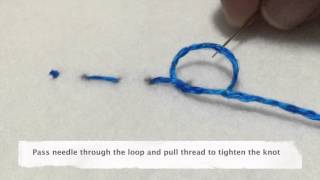 Basic Hand Sewing  Tying a Finishing Knot [upl. by Sisile]