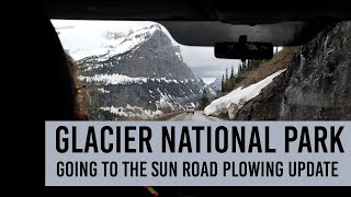 Glacier National Park grapples with deepest snow in more than a decade plowing Going to the Sun Road [upl. by Epilihp]