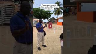 Security vs citizen at Pigeon Point Beach Facility in Tobago [upl. by Aimil]