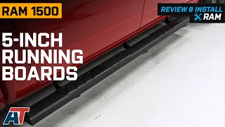 20192023 RAM 1500 5Inch Running Boards Black Review amp Install [upl. by Langsdon]