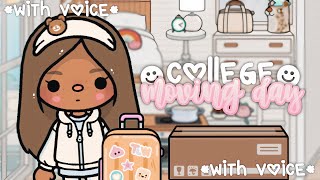 Moving To My New Dorm COLLEGE  With Voice  Toca Life World [upl. by Cherry936]