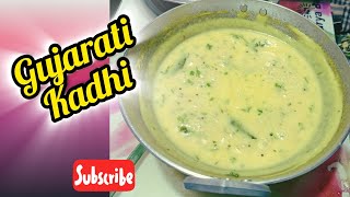 khatti Mithi Gujarati kadhi recipe  simple n easy recipe 😋😋 [upl. by Ysle]