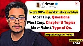 Watch This If You Want to Score 90℅ in Statistics  End term [upl. by Azeel]