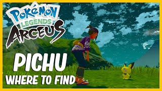 Pichu Location and Where To Catch it EARLY in Pokémon Legends Arceus [upl. by Nirtiak]