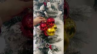 Tutorial de racimo de esferas navideño 😻 christmas diy tutorial christmascrafts christmastree [upl. by Ttennaej]