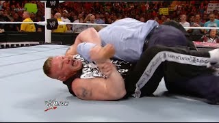 Brock Lesnar Dislocates TripleHs Arm [upl. by Naujak]