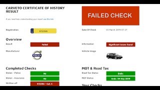 MOT History CarVeto MOT History Check InDepth MOT Checker With DVLA [upl. by Flam]