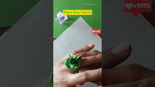 How to make paper ring  paper ring shorts papercraft ytshorts [upl. by Robet]