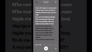 Dafina Zeqiri  Hajde Ma KnejLYRICS spotify lyrics dafinazeqiri [upl. by Nylhtac936]